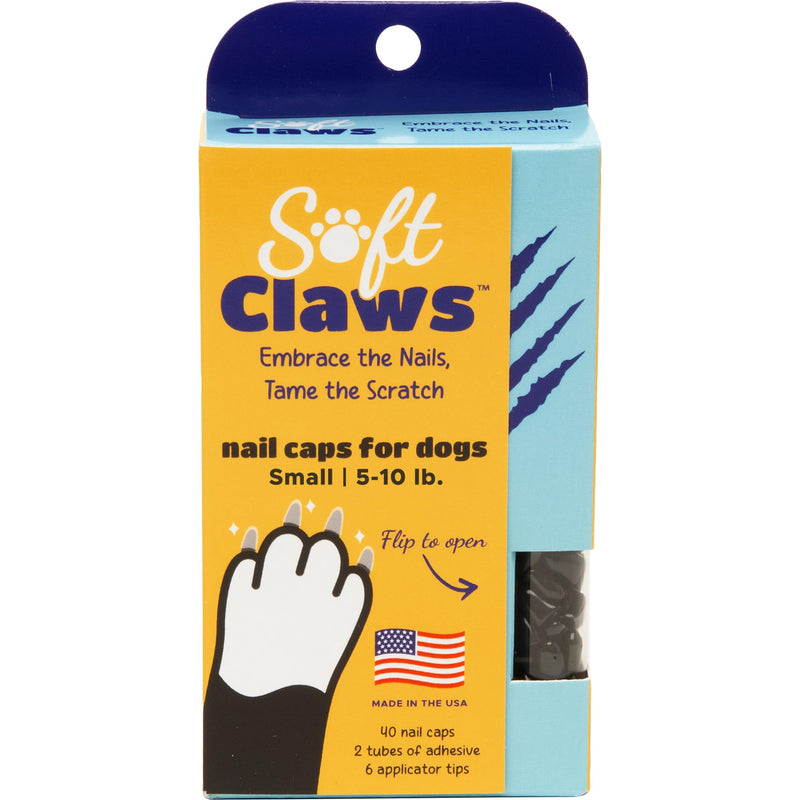 Canine Soft Claws Dog and Cat Nail Caps Take Home Kit, Small, Black - PawsPlanet Australia