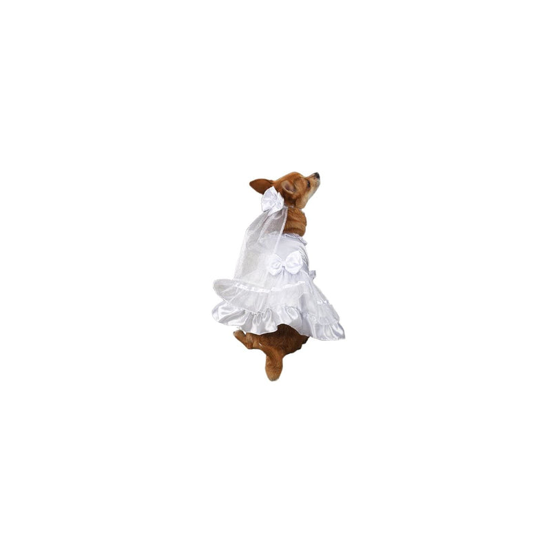East Side Collection "Yappily Ever After" Wedding Dress for Dogs, 12" Small White - PawsPlanet Australia