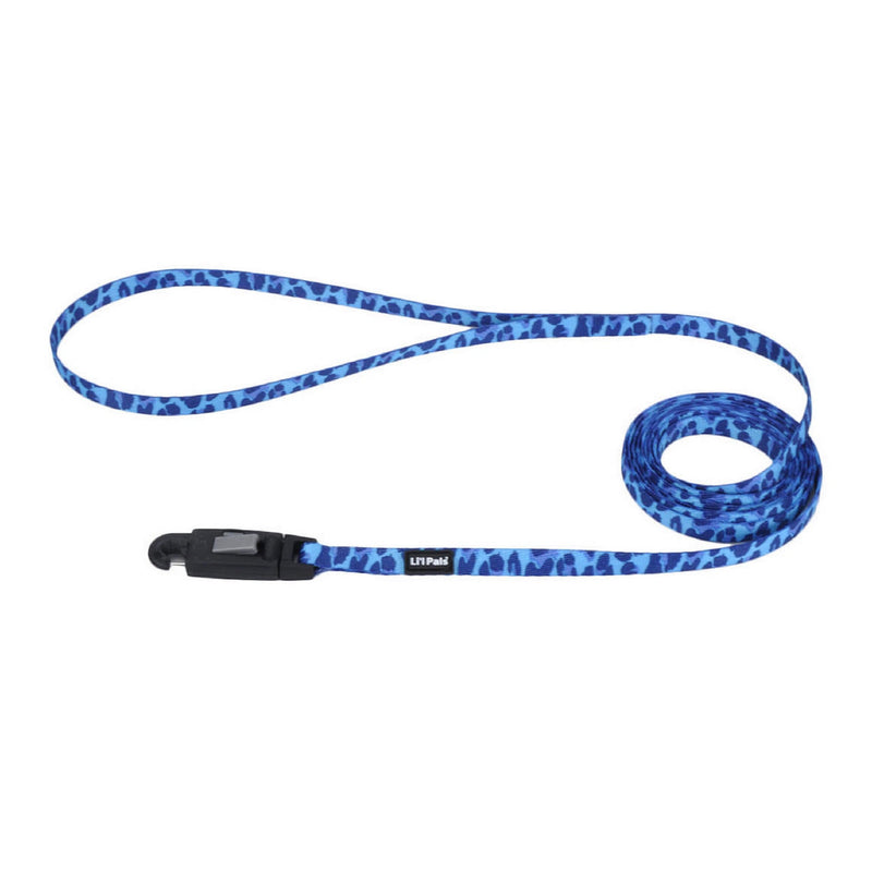 Coastal - Li’l Pals Patterned Dog Leash with E-Z Snap - Snap onto Dog Collars and Harnesses - Light Blue Paw - 3/8” x 6’ 3/8" x 06' (Pack of 1) - PawsPlanet Australia