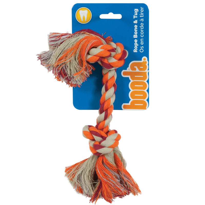 Petmate Booda Two Knot Rope Bone, Multicolored, Small - PawsPlanet Australia