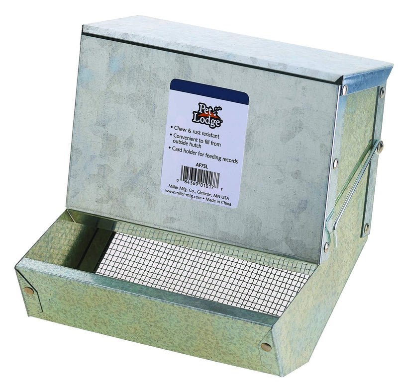 Pet Lodge® Small Animal Feeder with Lid and Sifter Bottom | Outdoor Gravity Feeder for Rabbits, Ferrets and Other Small Animals | Heavy Duty and Durable - PawsPlanet Australia