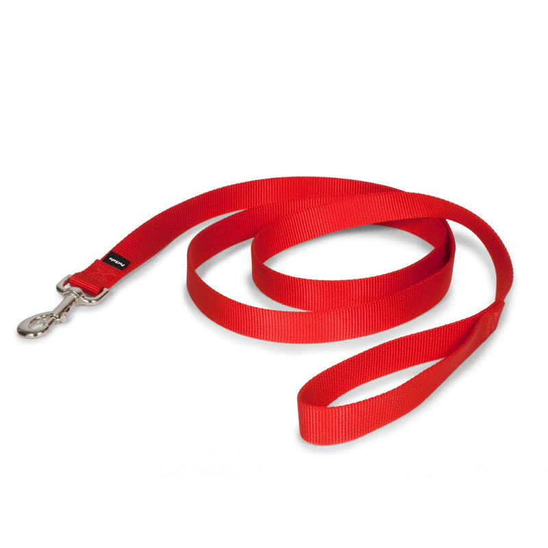 PetSafe Nylon Dog Leash – Strong, Durable, Traditional Style Leash with Easy to Use Bolt Snap – 1" x 6', Red - PawsPlanet Australia