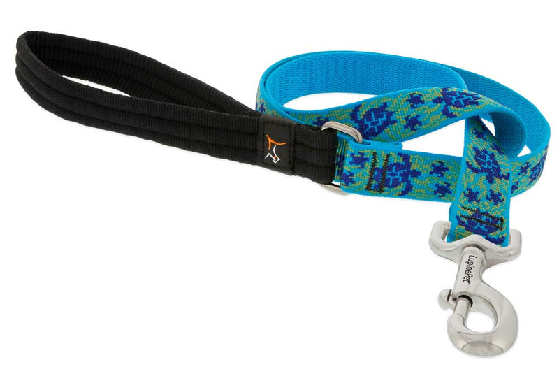 LupinePet Originals 1" Turtle Reef 6-Foot Padded Handle Leash for Medium and Larger Dogs 6 Foot (Pack of 1) - PawsPlanet Australia