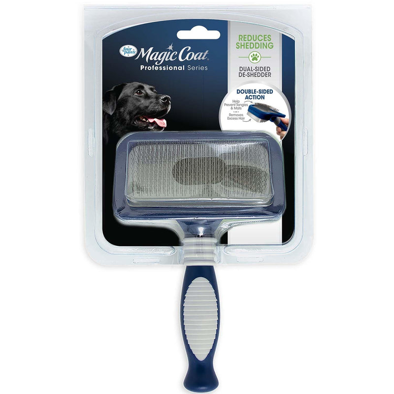 Four Paws Slicker Brush Shedding Blade Medium - PawsPlanet Australia