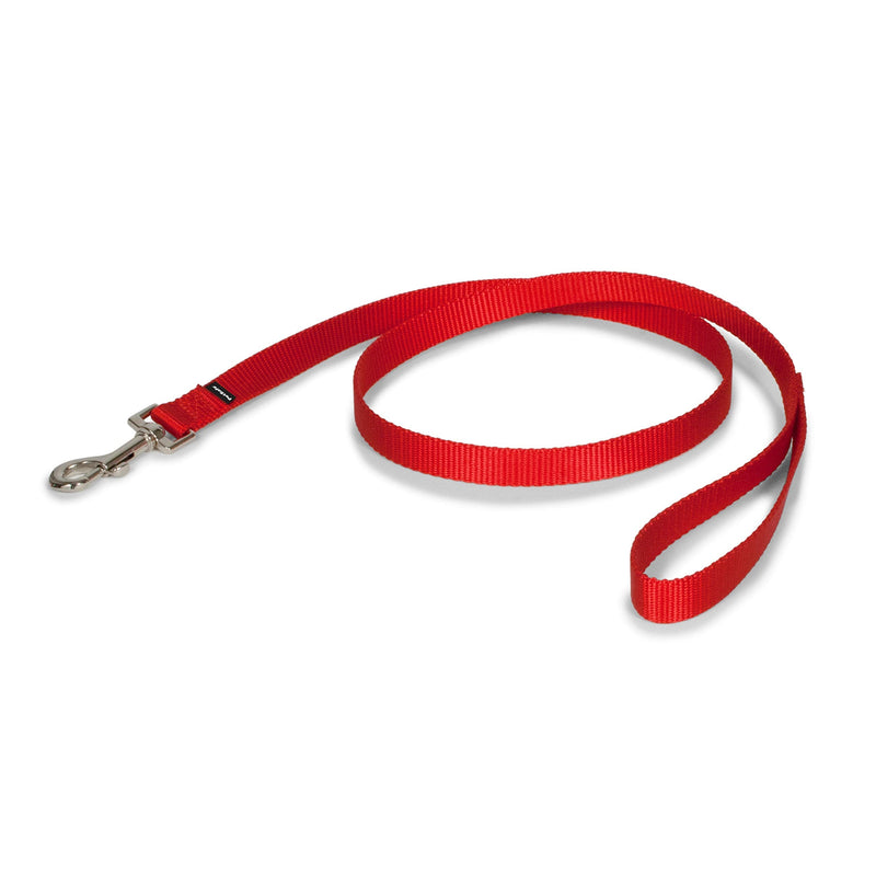 PetSafe Nylon Leash - Chew-Resistant Cat & Dog Behavioral Training Leash - Compatible with Easy-Walk Harness - Traditional-Style Reliable Pet Lead with a Padded Hand Wrap - 3/4" x 4' - Red - PawsPlanet Australia