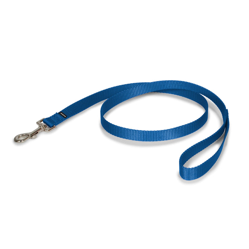 PetSafe Nylon Dog Leash – Strong, Durable, Traditional Style Leash with Easy to Use Bolt Snap – 3/4" x 4', Royal Blue - PawsPlanet Australia