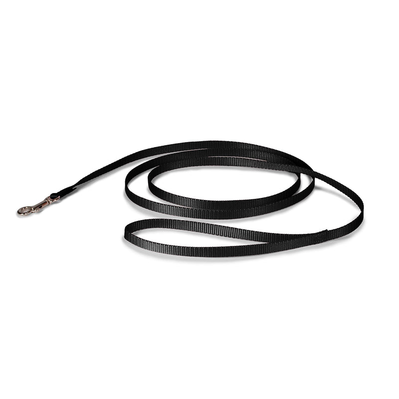 PetSafe Nylon Dog Leash - Strong, Durable, Traditional Style Leash with Easy to Use Bolt Snap - 3/8 in. x 6 ft., Black 3/8 in. x 6 ft. - PawsPlanet Australia