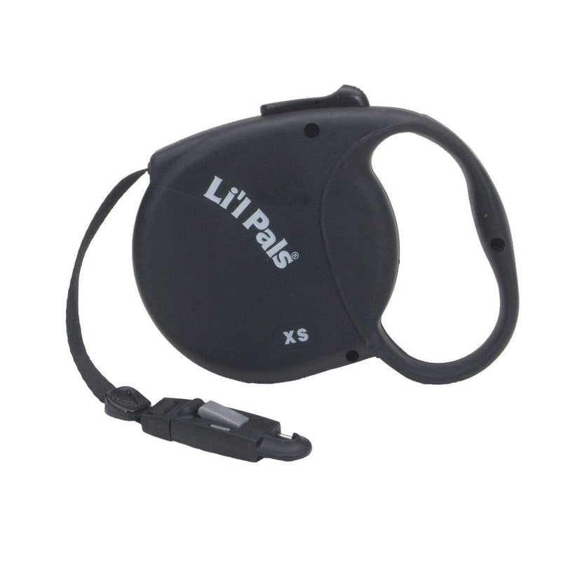 Coastal Pet Li'l Pals Dog Retractable Leash with E-Z Snap - 12 Feet of Retractable Leash - Easy Attachment to Collars & Harnesses - for Small Dogs and Puppies 1-16 lbs - Black - PawsPlanet Australia