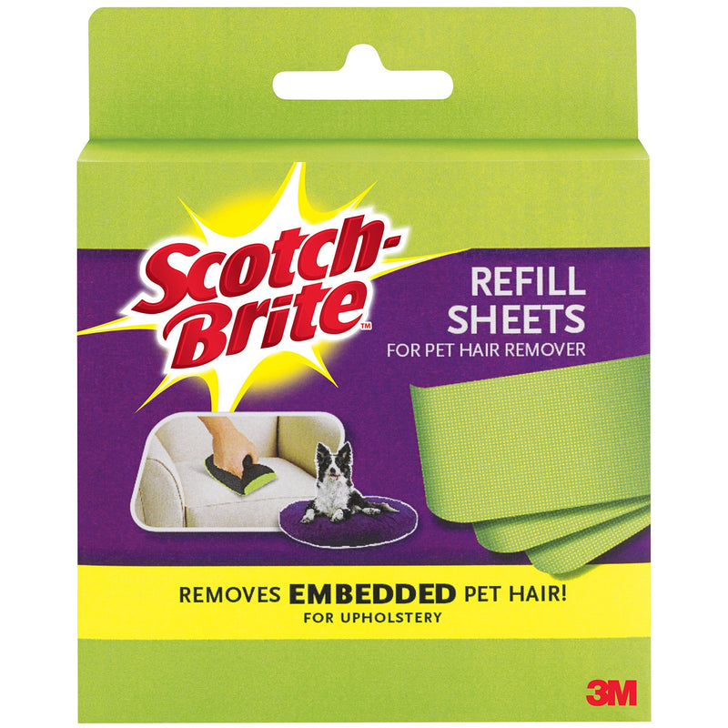 Scotch-Brite Upholstery Pet Hair Remover Refills, 8 Refill Sheets (849RF-8SB) - PawsPlanet Australia