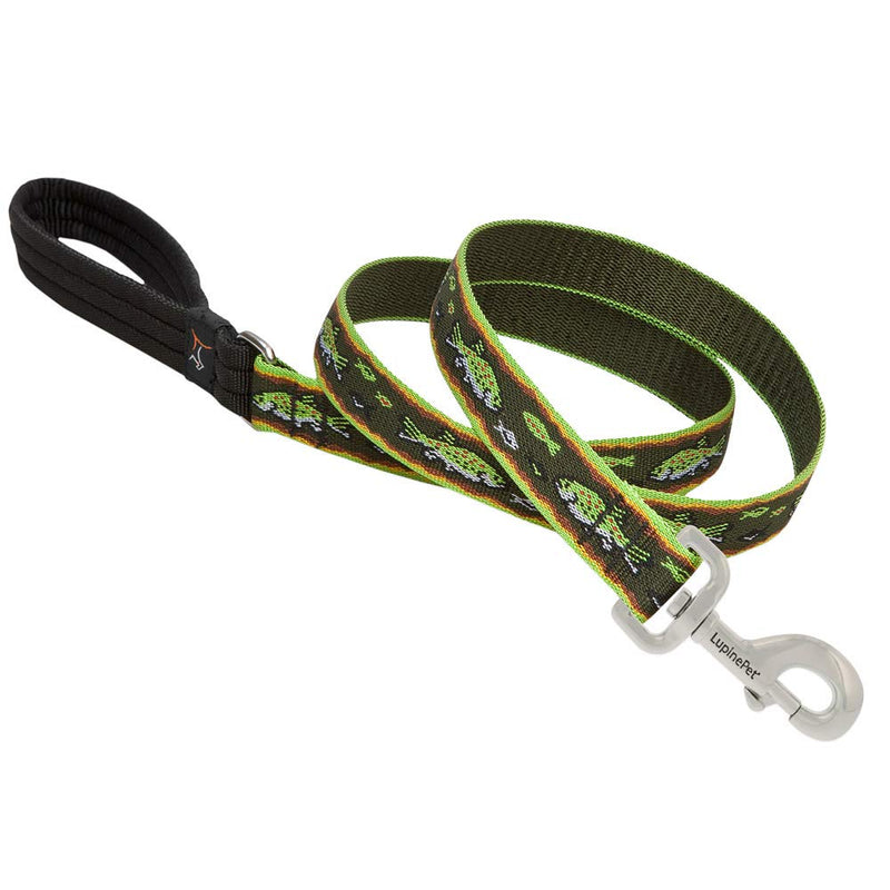 LupinePet Originals 1" Brook Trout 6-Foot Padded Handle Leash for Medium and Larger Dogs 1" wide; 6-ft long - PawsPlanet Australia