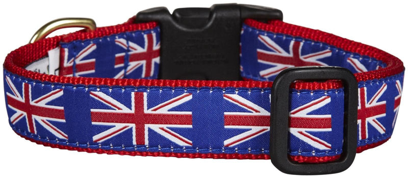 Up Country UNJ-C-S Union Jack Dog Collar, Narrow 5/8 Inch, S