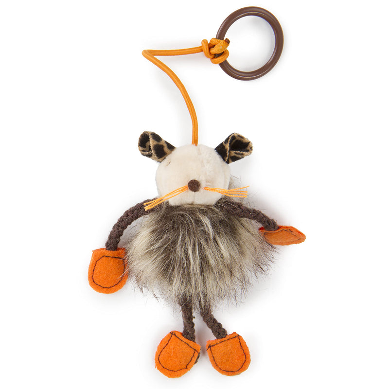 SmartyKat Bouncy Mouse Bungee Dangler Plush Cat Toy - Randomly Selected Color, One Size - PawsPlanet Australia