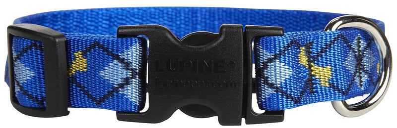 Lupinepet Originals 3/4" Dapper Dog 9-14" Adjustable Collar For Small Dogs 3/4"W; 9-14" Neck
