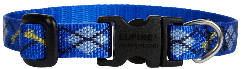 LupinePet Originals 1/2" Dapper Dog 10-16" Adjustable Collar for Small Dogs 1/2"W; 10-16" Neck - PawsPlanet Australia