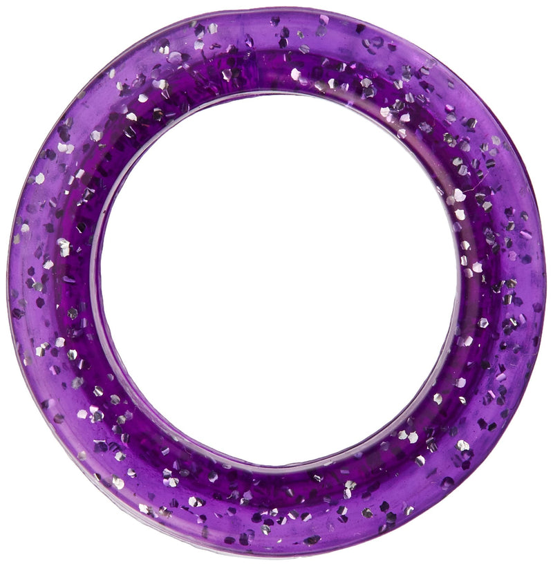 Heritage Rubber Thumb Rings for Grooming Shears, Purple Sparkle - PawsPlanet Australia