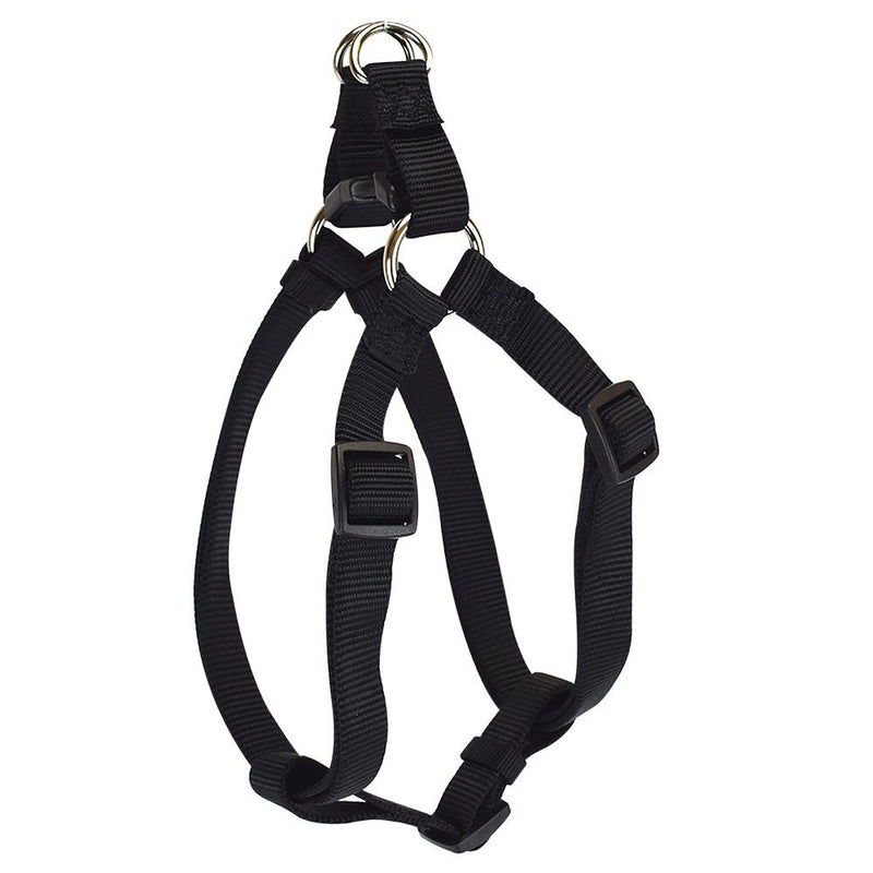 Hamilton Adjustable No Pull Step in Dog Harness, Small 5/8" x 12-20" for Small Breed Dogs, Black S, 5/8" x 12-20" - PawsPlanet Australia