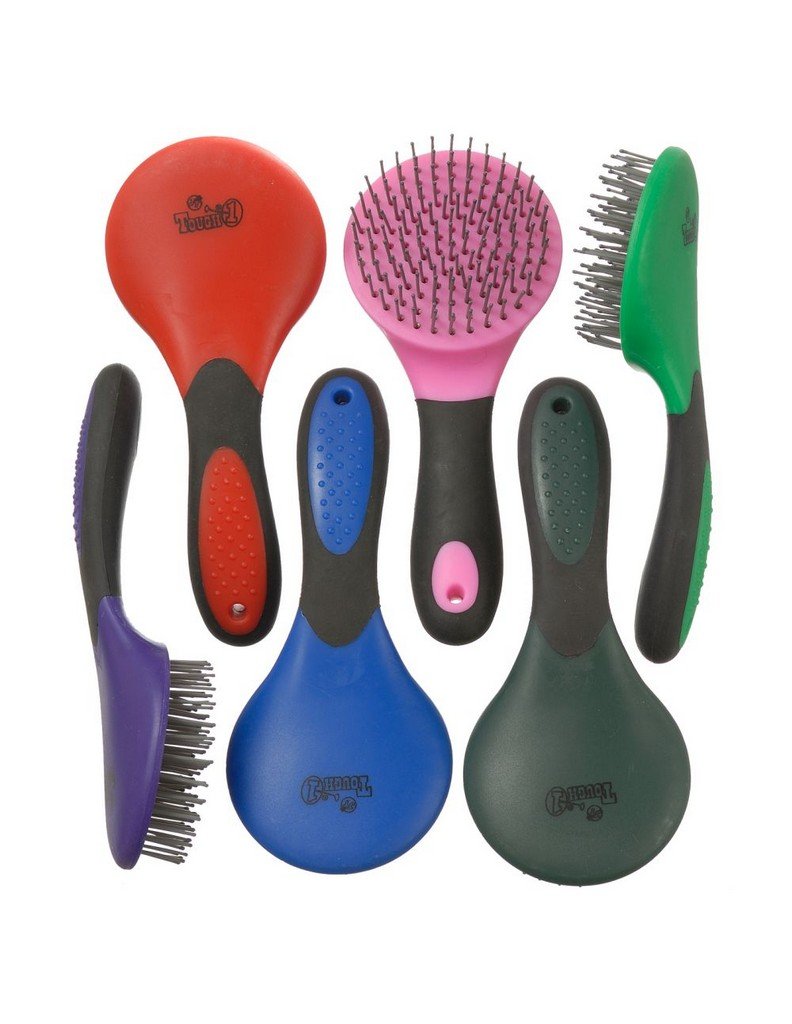 Tough 1 Great Grip Mane and Tail Brush Royal Blue 1 Count