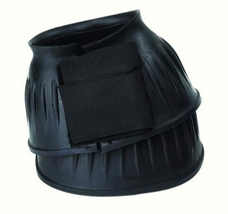 Perri's Double Velcro Bell Boots Large Black - PawsPlanet Australia