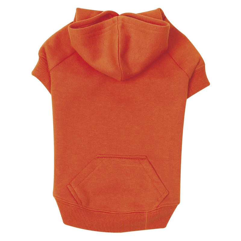 Zack & Zoey Basic Hoodie for Dogs, 16" Medium, Vibrant Orange M (Neck: 13", Girth: 22", Back: 16") - PawsPlanet Australia