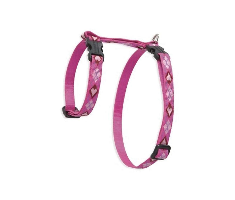 LupinePet Originals 1/2" Puppy Love 12-20" H-style Harness for Small Pets - PawsPlanet Australia