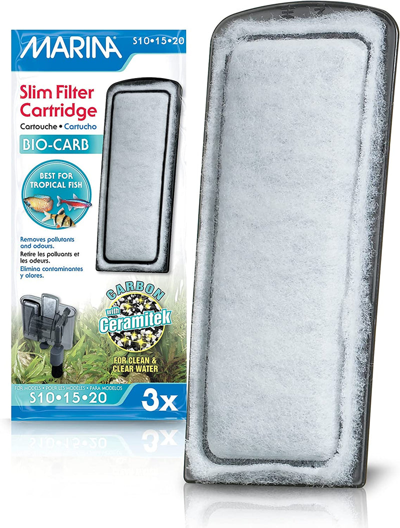 Marina Bio-Carb Carbon Slim Filter Tropical Cartridge, Pack of 3 - PawsPlanet Australia