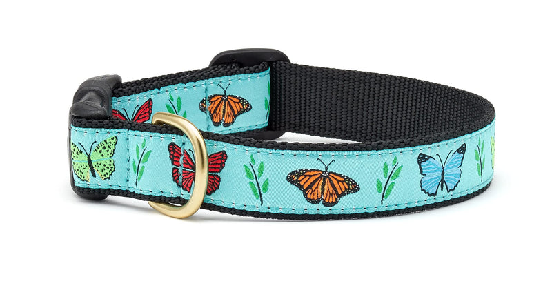 Up Country Butterfly Effect Dog Collar, Small (9 to 15 inches) 5/8 inch Narrow Width - PawsPlanet Australia