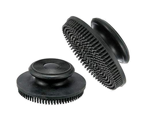Tough 1 Rubber Face Brush Royal Blue Royal - PawsPlanet Australia