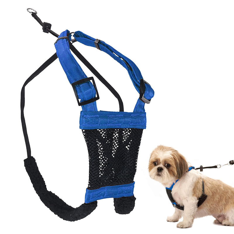 SPORN Mesh Non Pull Dog Harness Small Blue, Perfect for Training-Stops Dogs from Pulling and Choking on Walks for Small, Medium and Large Dogs, Puppy Harness, No Pull Harness, No Choke Harness - PawsPlanet Australia
