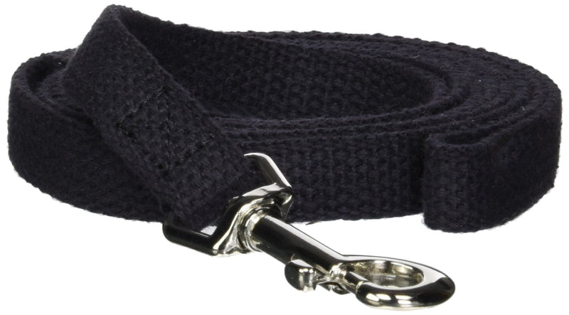 Cotton Dog Training Lead for Dogs, 6', Black 6 Ft - PawsPlanet Australia