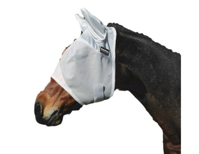 Equisential by Professionals Choice Equine Fly Mask with Ears Small/Cob Gray) - PawsPlanet Australia