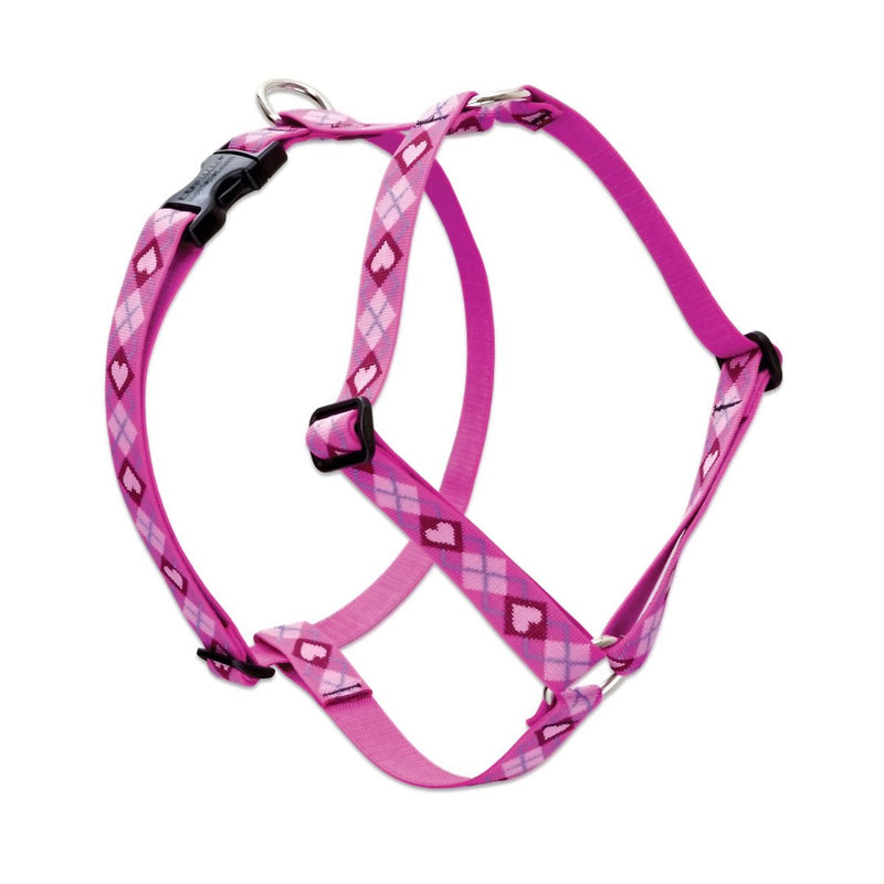 LupinePet Originals 1" Puppy Love 20-32" Adjustable Roman Dog Harness for Medium Dogs 20-32-Inch - PawsPlanet Australia
