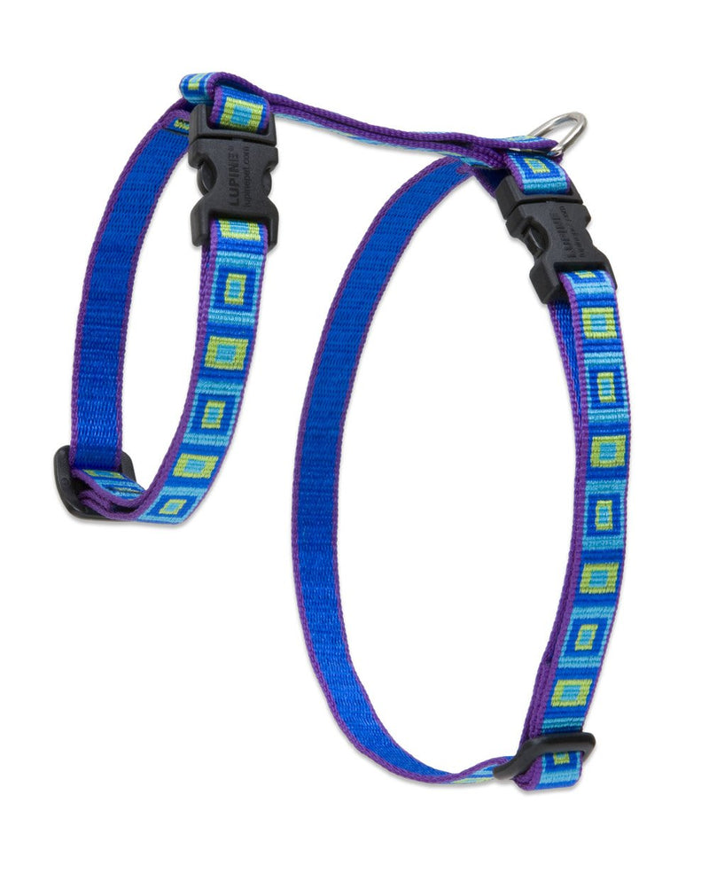 LupinePet Originals 1/2" Sea Glass 9-14" H-style Harness for Small Pets 1/2" by 9"-14" girth - PawsPlanet Australia