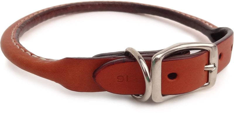 Auburn Round Collar - Tan - 5/8"x14" - Fits 11"-14" - PawsPlanet Australia