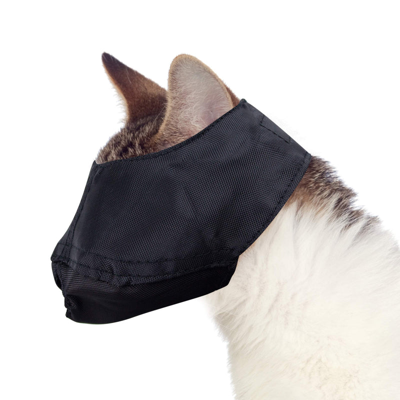 Downtown Pet Supply - Cat Muzzle for Grooming - Gentle and Soft Muzzle - Cat Grooming Supplies - Nylon - Medium - PawsPlanet Australia