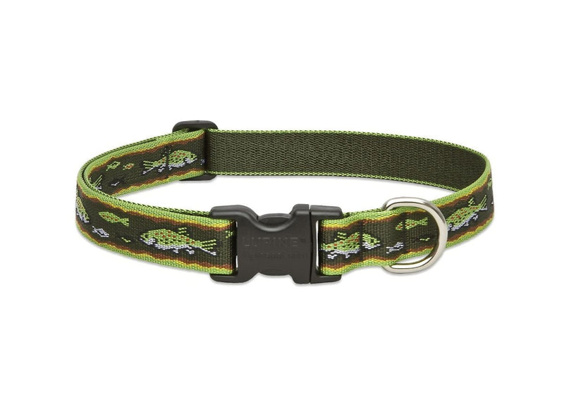 LupinePet Originals 1" Brook Trout 16-28" Adjustable Collar for Large Dogs - PawsPlanet Australia