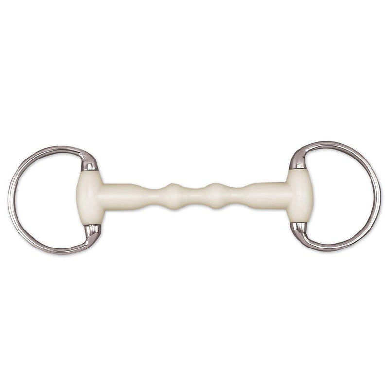 Happy Mouth Round Ring Eggbutt Shaped Mullen Mouth Horse Bits, 5.5, Silver - PawsPlanet Australia