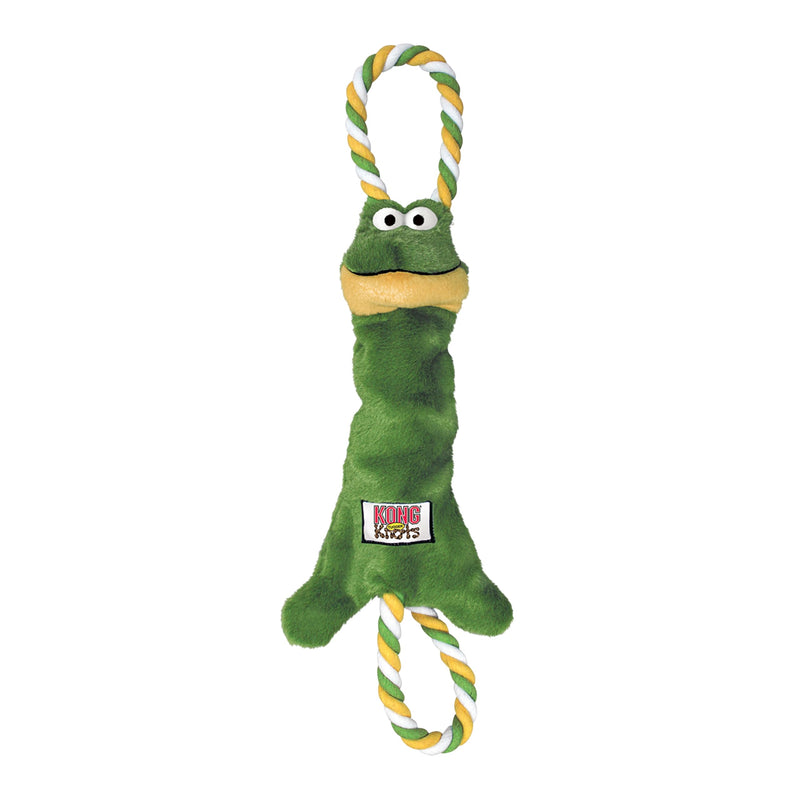 KONG Tugger Knots Frog Md/Lg - PawsPlanet Australia