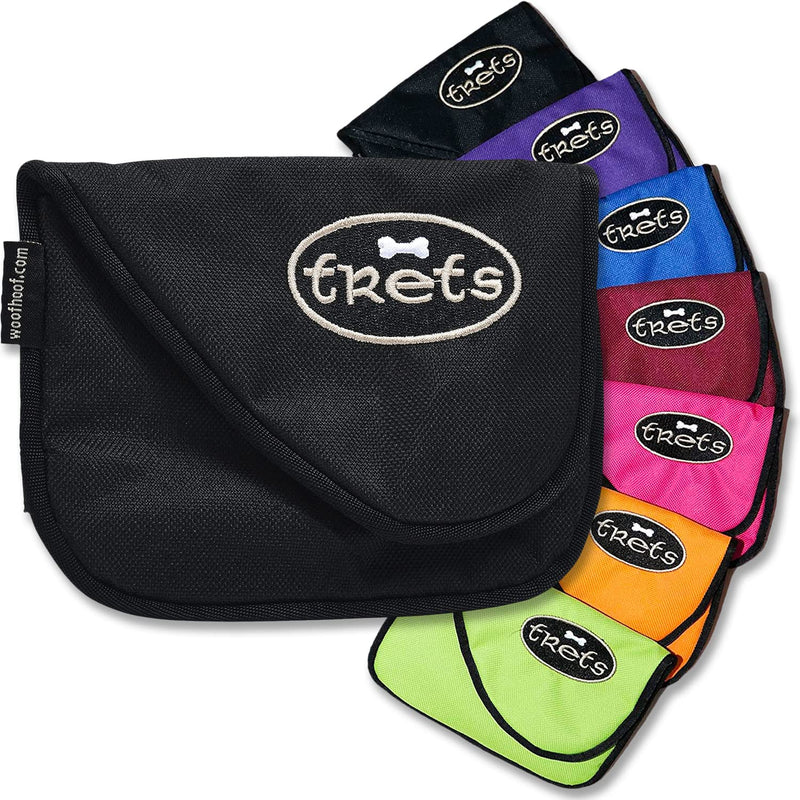 Dog Treat Pouch, Black Training Treat Pouch - Clip On Dog Treat Holder, Innovative No Spill Design, Magnetic Flap, Expandable Gusset, Made of Durable Nylon, Machine Washable - PawsPlanet Australia