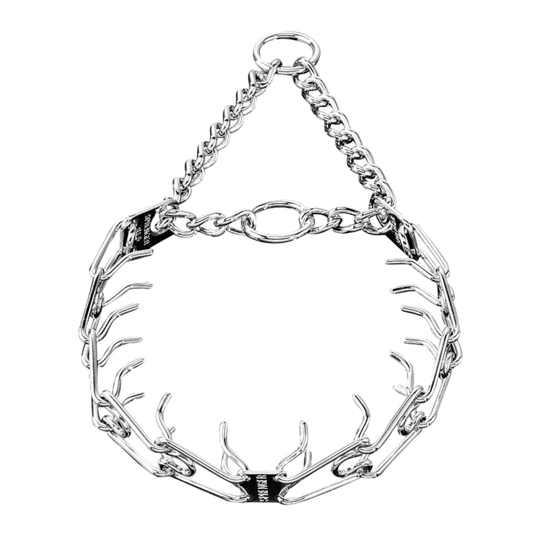 Herm Sprenger Chrome Plated Prong Dog Collar Ultra-Plus Pet Pinch Collar with Two O-Rings No-Pull Collar for Dogs Anti Pull Training Collar Made in Germany (16in x 2.25mm (Neck Size up to 13in)) 16in x 2.25mm (neck size up to 13in) - PawsPlanet Australia