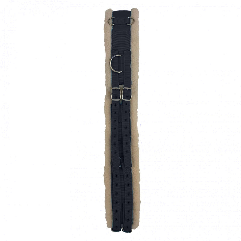 Shires Equestrian Nylon Lunging Roller with Fleece Padding Full Black - PawsPlanet Australia