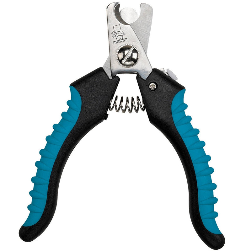 Master Grooming Tools Ergonomic Pro Nail Clippers — Professional Clippers for Trimming Pet Nails - Small, 5⅛",Black/Teal - PawsPlanet Australia