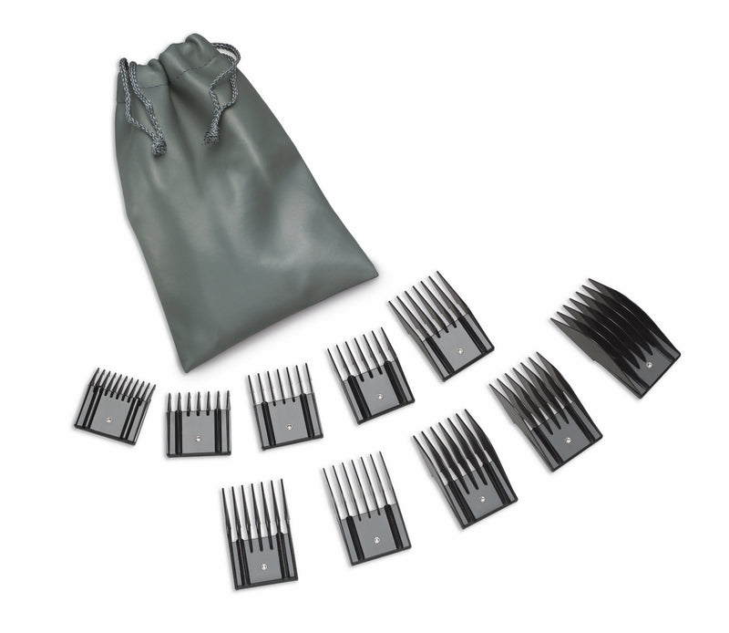 Oster A5 Universal Comb Attachment Set, 10-Piece Set (078900-600-000) Black 10 - Piece - PawsPlanet Australia