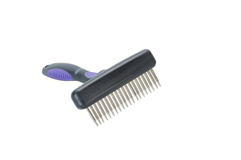 Kruuse Buster Flexible Undercoat Rake for Dogs & Cats – 20 Short Pins for Gentle, Effective Grooming