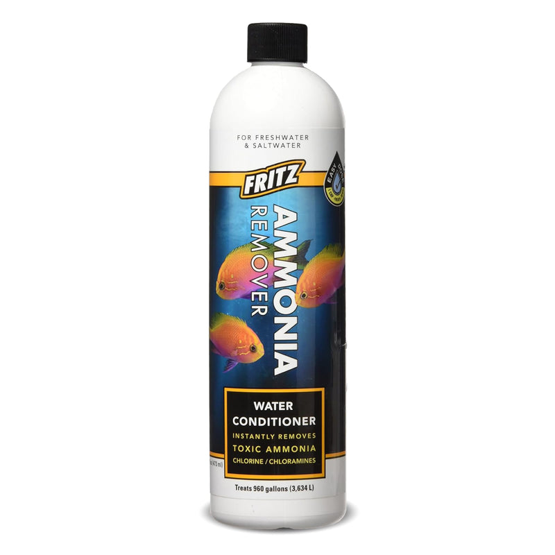 Fritz Aquatics ACCR Water Conditioner Instantly Removes Toxic Ammonia/Chlorine & Chloramines for Fresh & Salt Water Aquariums (16-Ounce) 16 oz - PawsPlanet Australia