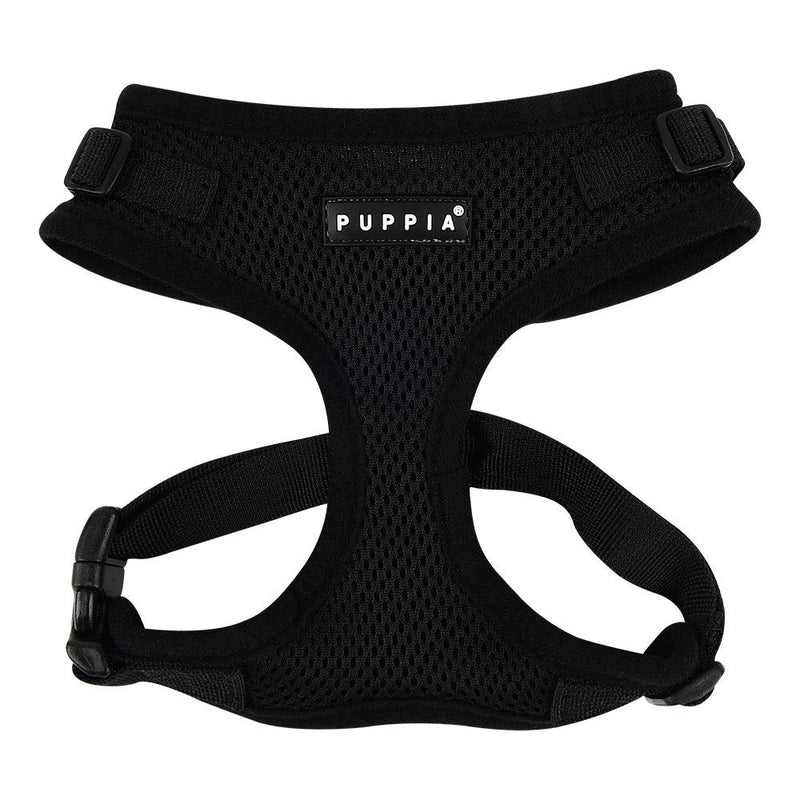 Authentic Puppia RiteFit Harness with Adjustable Neck, Black, Large - PawsPlanet Australia