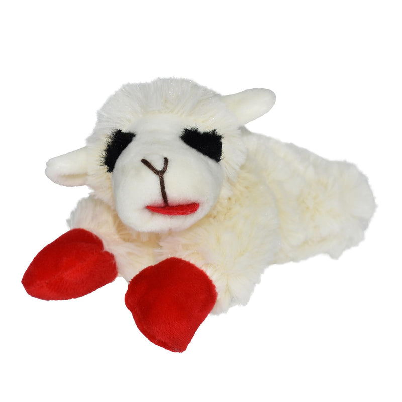 Multipet INTERNATIONAL 843140 Lambchop Plush Squeak Toy Mini for Pets, 6-Inch, White, small 6" - PawsPlanet Australia