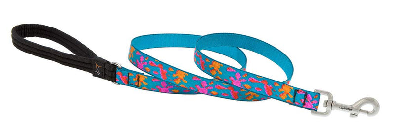 LupinePet Originals 3/4" Wet Paint 6-Foot Padded Handle Leash for Medium and Larger Dogs 3/4" wide; 6-ft long - PawsPlanet Australia