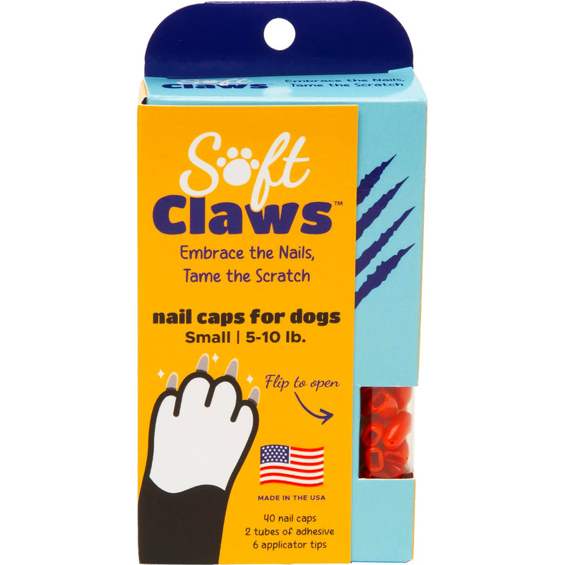 Soft Claws Canine Dog and Cat Nail Caps Take Home Kit, Small, Red - PawsPlanet Australia