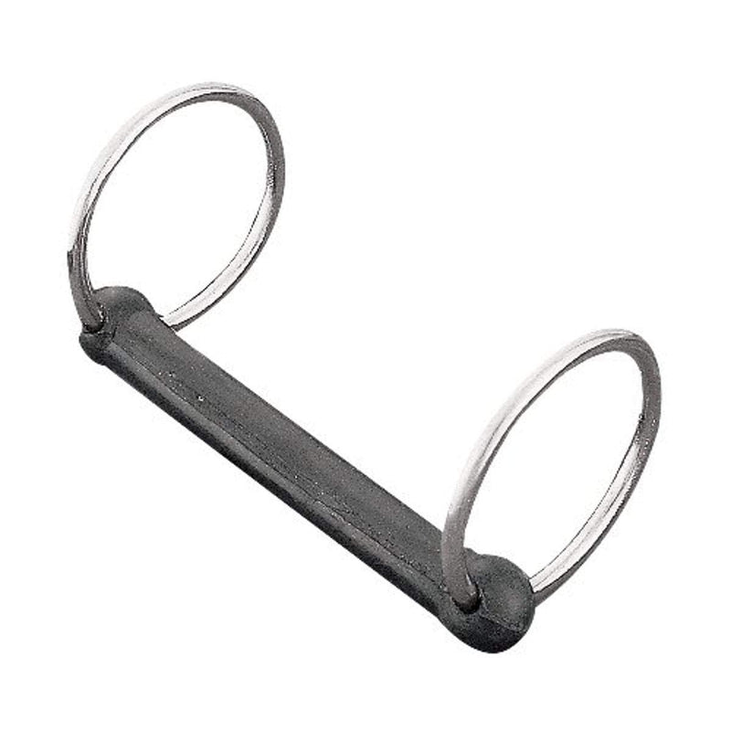 Weaver Leather Rubber Mouth Driving Bit, Black, 5" - PawsPlanet Australia