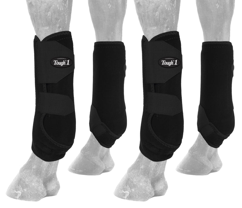 Tough 1 Extreme Vented Sport Boots Set Medium Black - PawsPlanet Australia